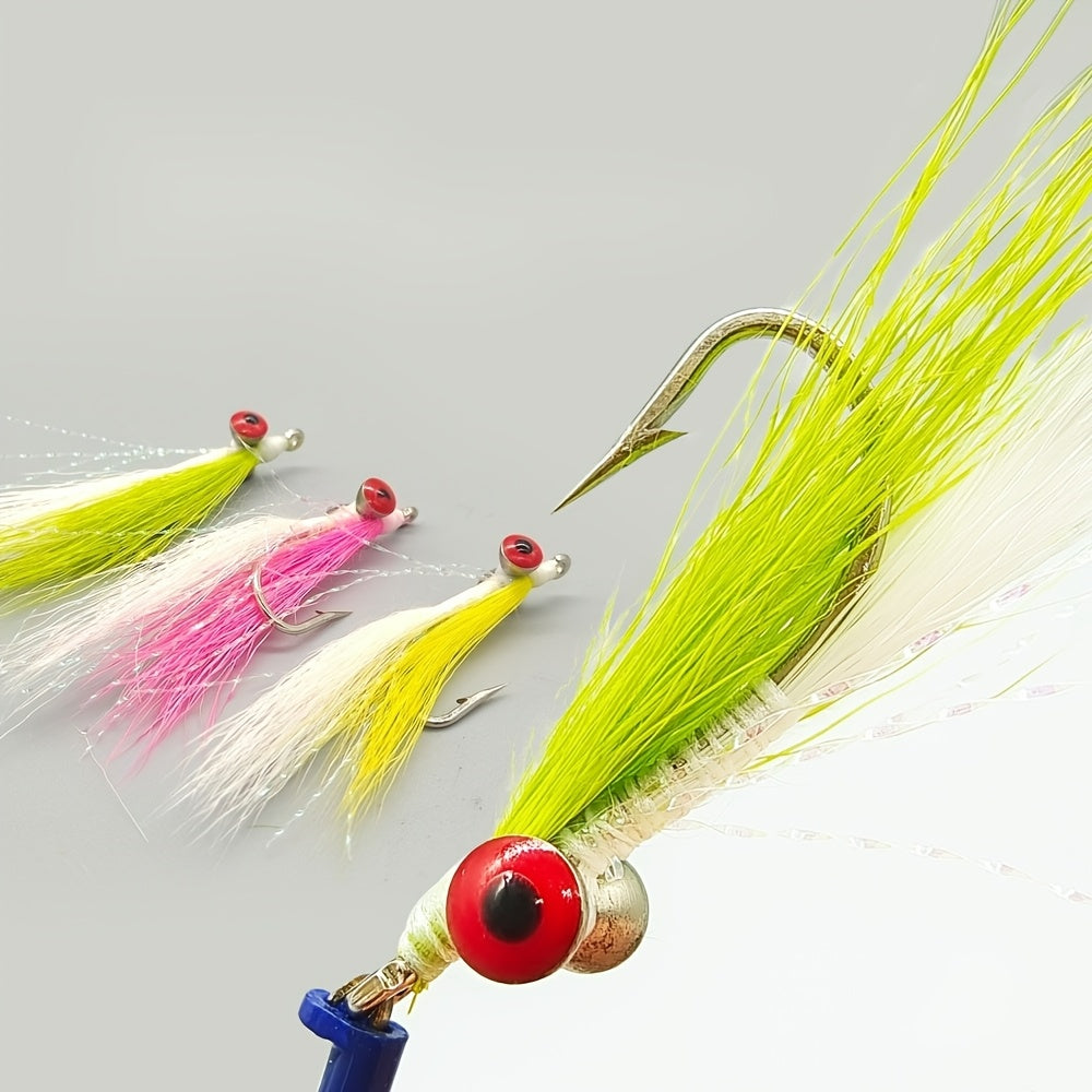 3 pieces of Claussen fly bait