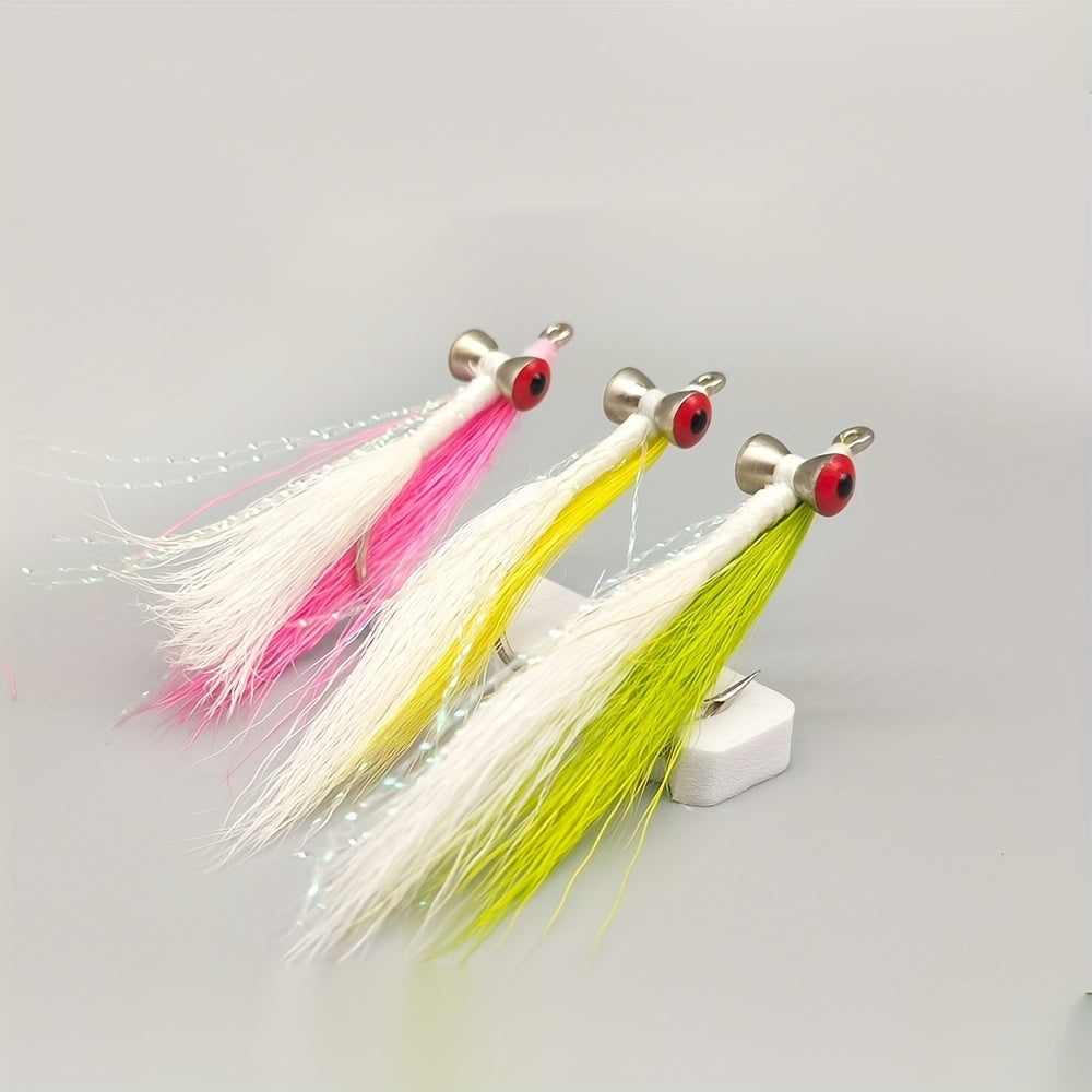 3 pieces of Claussen fly bait