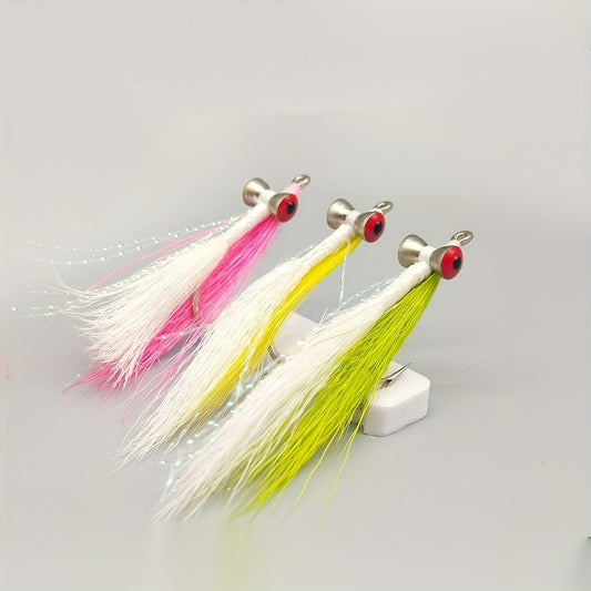 3 pieces of Claussen fly bait