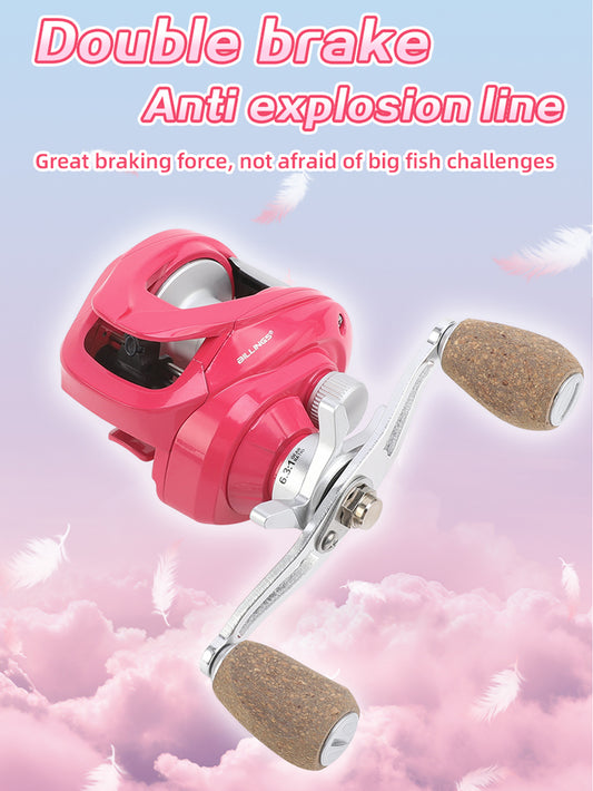 angler pink series 18 + 1BB Casting Reels
