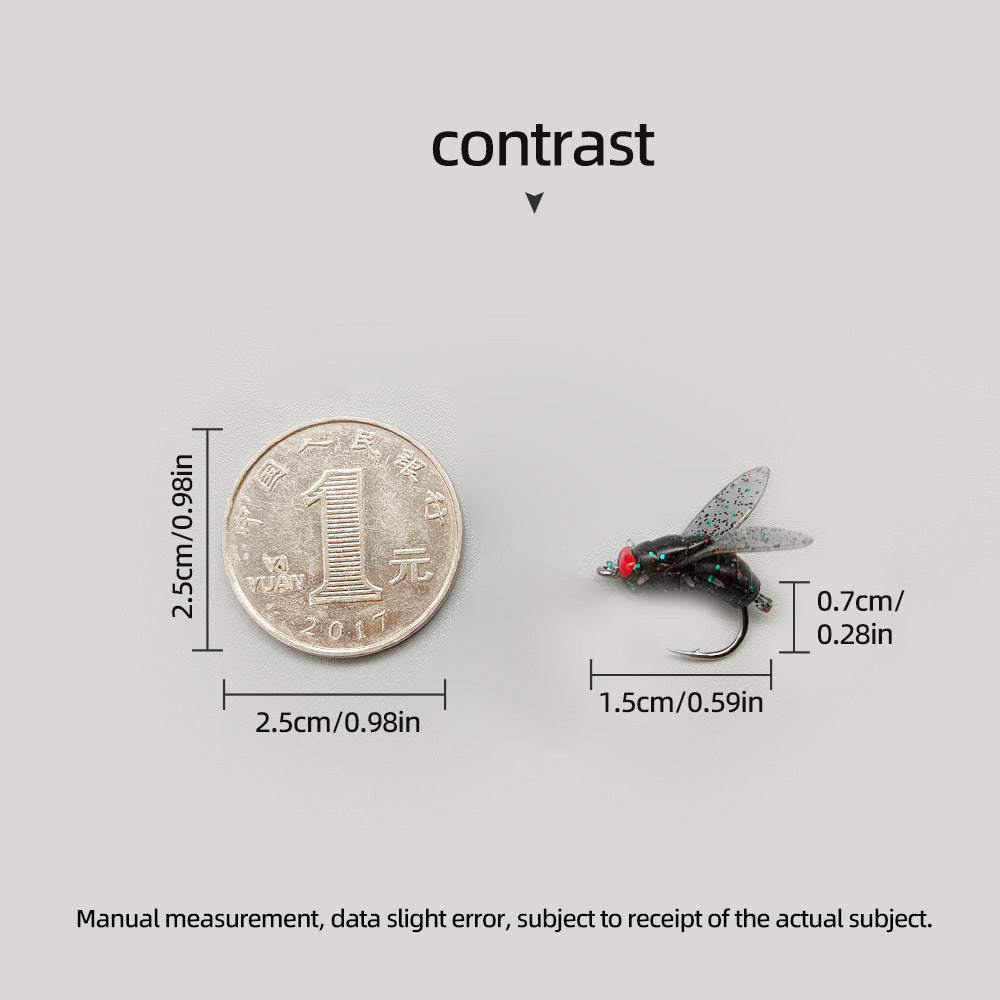 20Pcs Simulated Fly Flies Hook