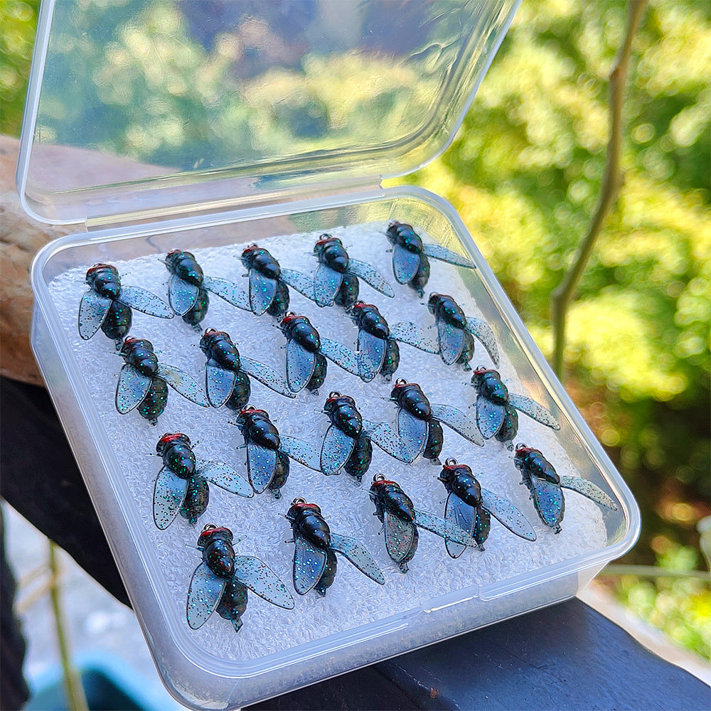 20Pcs Simulated Fly Flies Hook