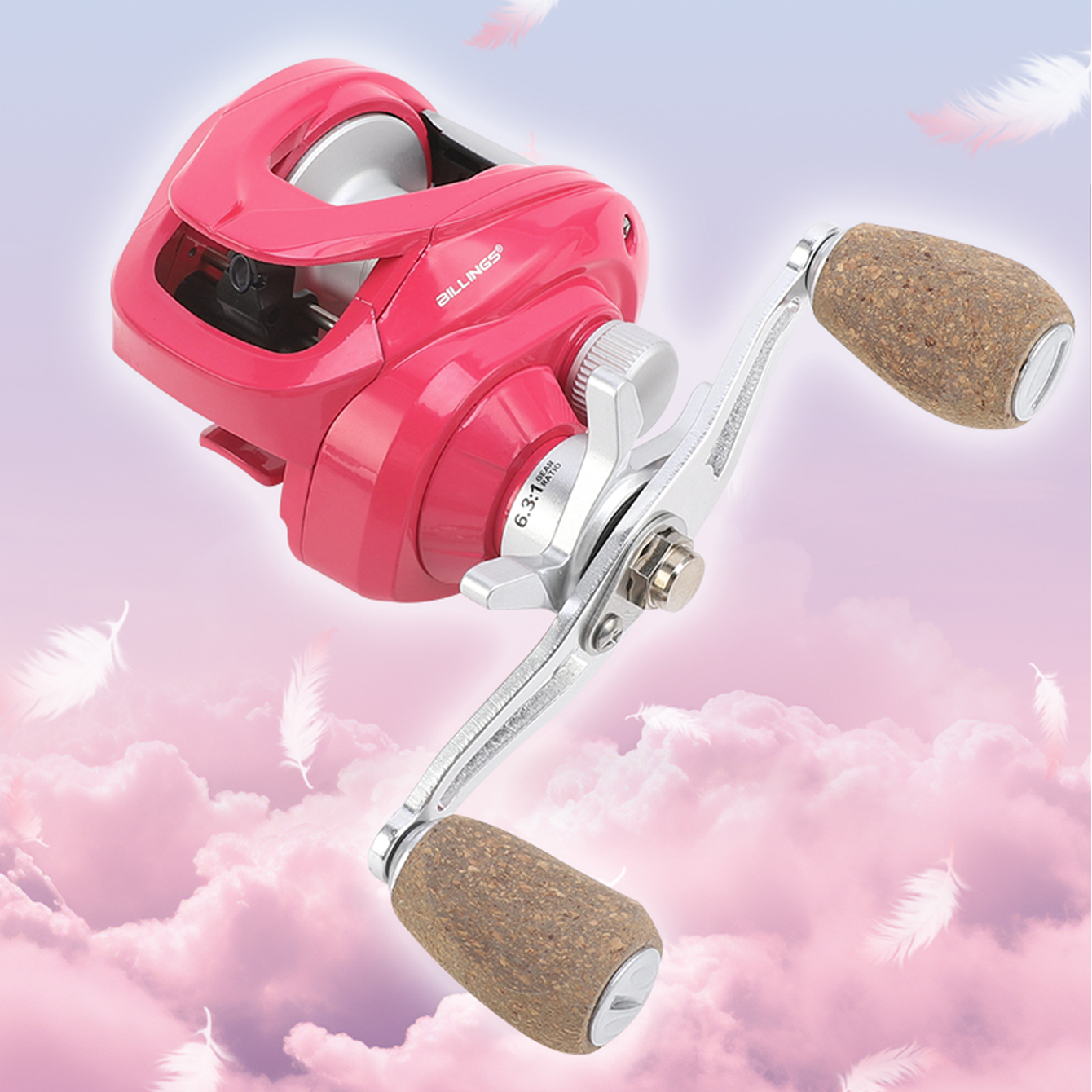 angler pink series 18 + 1BB Casting Reels